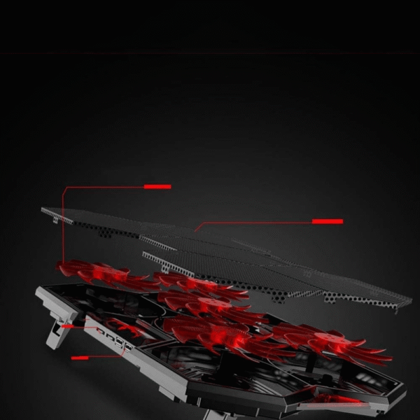Cooler para laptop A1 -  5 ventiladores