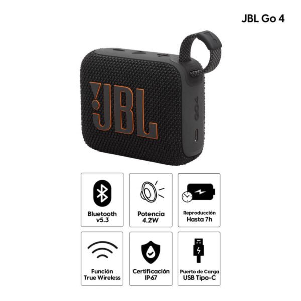 Parlante JBL GO4 Bluetooth