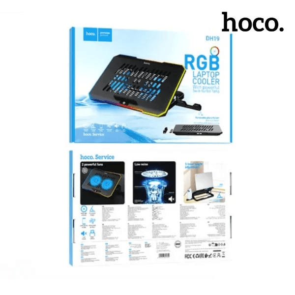 Cooler para laptop HOCO premium RGB DH19