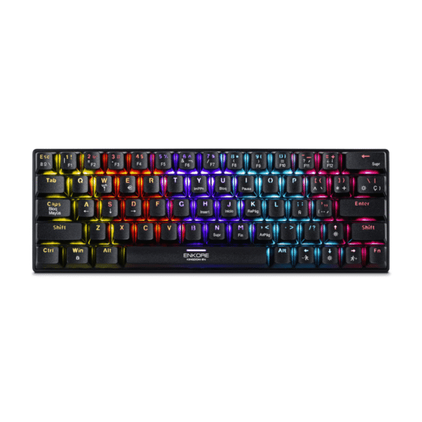 Teclado enkore Mecánico led rgb kingdoom 64 enk 1008