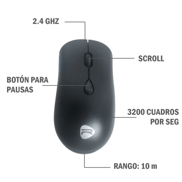 Mouse Romax inalámbrico 2.4ghz TPM0041