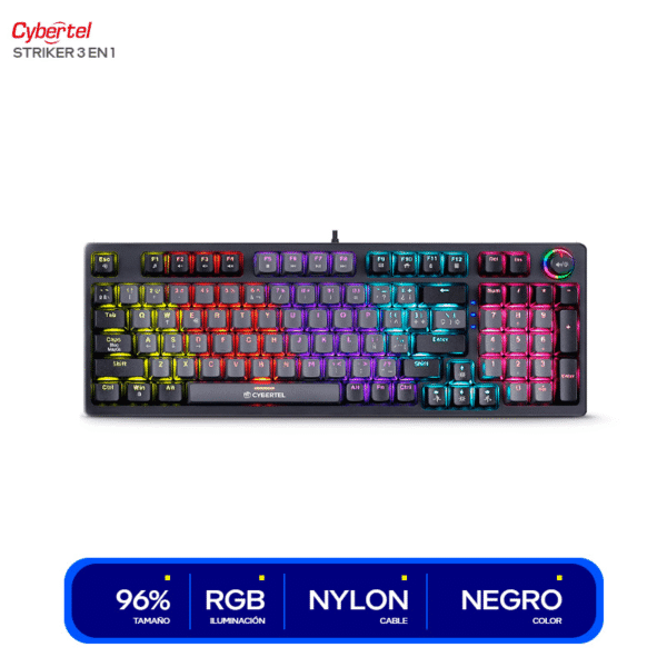 KIT Teclado cybertel cybermax gaming 3 EN 1 cbx gt1802