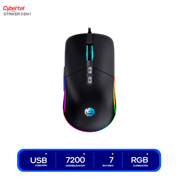 KIT Teclado cybertel cybermax gaming 3 EN 1 cbx gt1802
