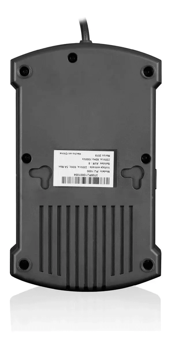 Estabilizador de Voltaje Power Lite Pulsar PLI 1000 8 Tomas