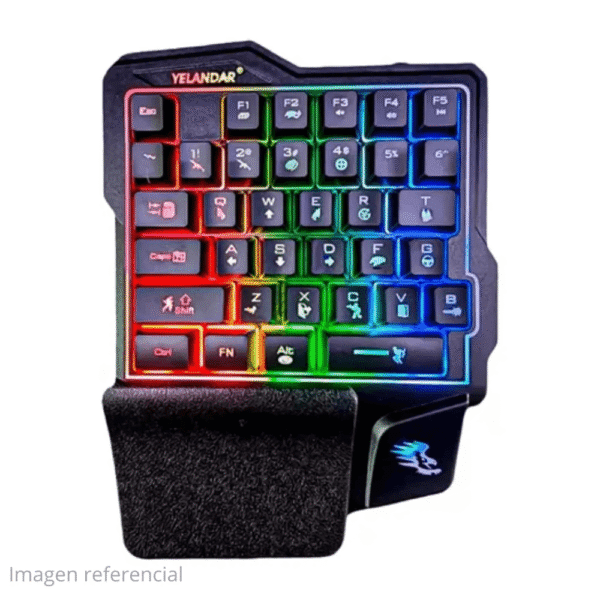 Teclado YELANDAR GAMER  RGB N3000 + MOUSE 2 IN 1