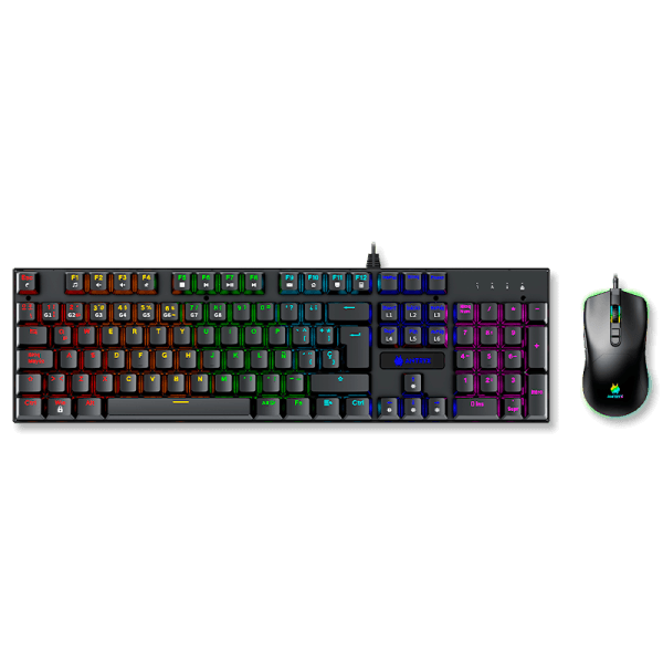 KIT Teclado Antryx mecanico gc-3100 + mouse  black