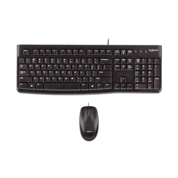 Teclado Logitech alámmbrico MK120  CORDED + Mouse