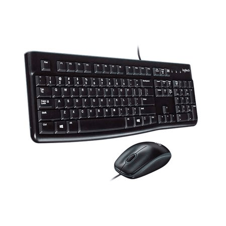 Teclado Logitech alámmbrico MK120  CORDED + Mouse