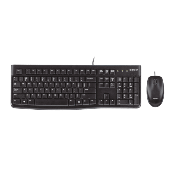Teclado Logitech alámmbrico MK120  CORDED + Mouse