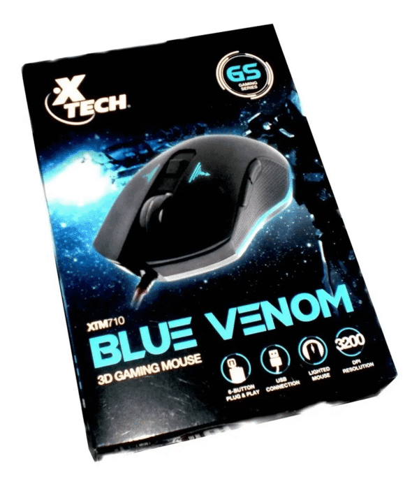 Mouse Xtech blue venom 3D gaming mouse