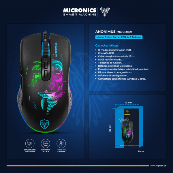 Mouse Micronics Gamer  MICGM859