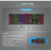 Teclado enkore rwb gaming bravio+ enk 606+