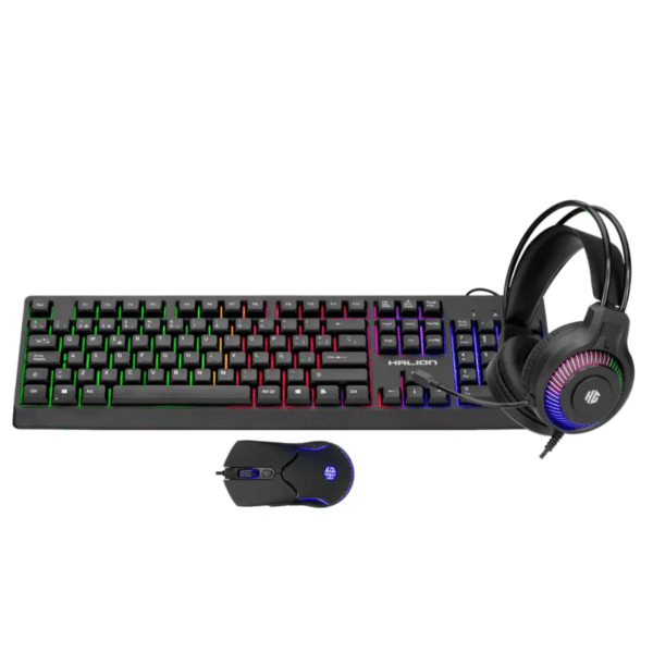 kiT halion Teclado + mouse + headphones + pad mouse - ha-k430c