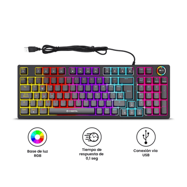 Teclado cybertel cybermax gaming striker cbx k1005