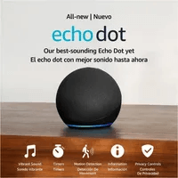 PARLANTE INTELIGENTE AMAZON ECHO DOT 5TA GENERACIÓN CONTROL DE VOZ ALEXA WI-FI BLUETOOTH