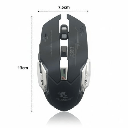Mouse Q6 yelandar inalambrico rgb gaming
