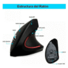 Mouse optico vertical Yelandar jx-d5