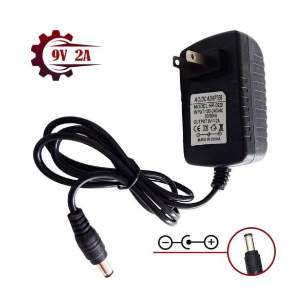 Adaptador De Voltaje 9v 2a 100v-240v 50/60hz Hr-0920