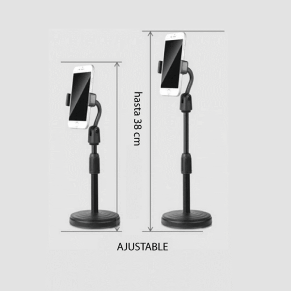 PORTA CELULAR SOPORTE DE MESA PARA CELULAR PHONE LIVE FILL LIGHT