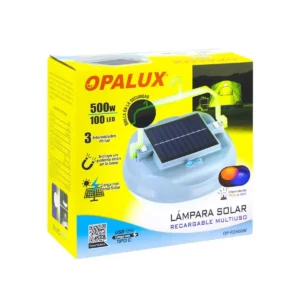 FOCO OPALUX CON PANEL SOLAR OP FD500W