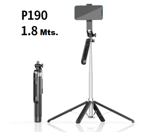 SELFIE STICK P190 PALO SELFIE TRIPODE 1.8M