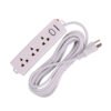 Extensión 3 Tomas Universal 5 Metros Blanco
