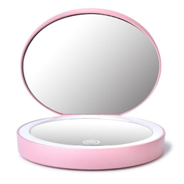 146564478.jpg MAKE UP MIRROR WITH LED LIGHT PINK