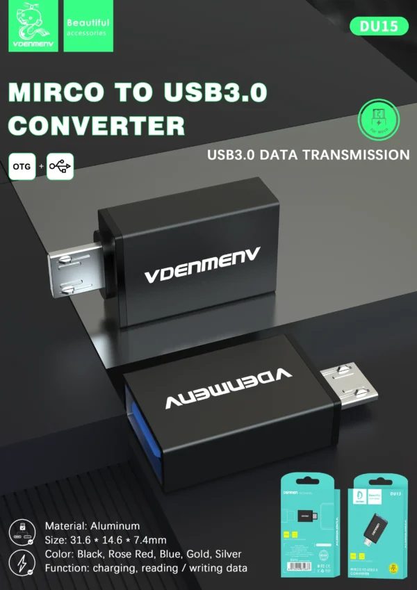 OTG USB - V8 VDENMENV DU15