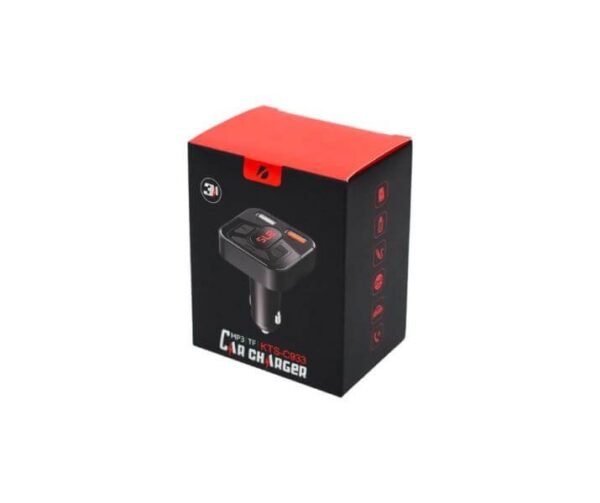 CARGADOR CIGARRERA DE CELULAR PARA AUTO MODULADOR BLUETOOTH RECEIVER KTS-C933
