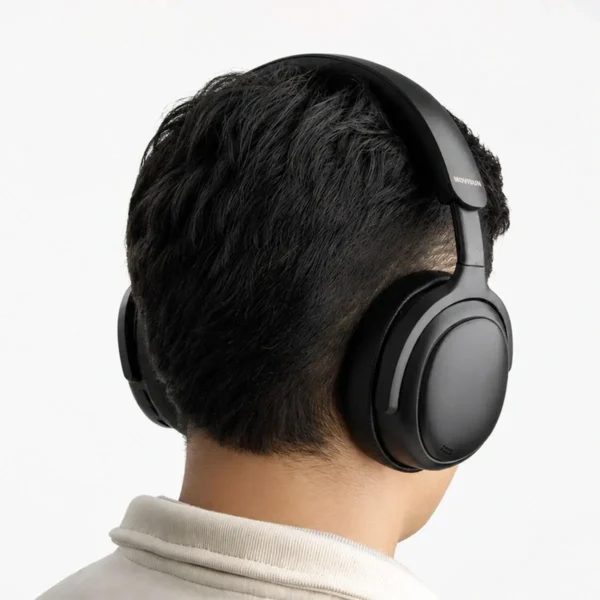 MOVISUN Urban Buds 4 - Audífonos Vincha con ANC, 50H de Batería, Bluetooth 5.3, Modo Auxiliar 3.5mm, Diseño Plegable, Micrófono HD, Tipo C