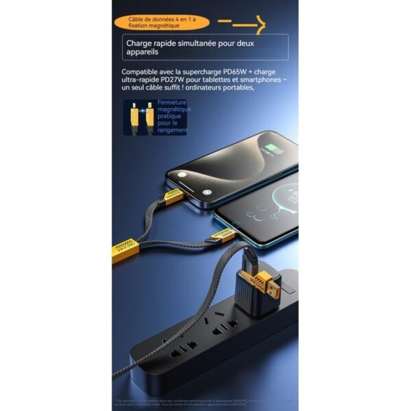 CABLE TIPO C - LIGHTNING 65W WDC26