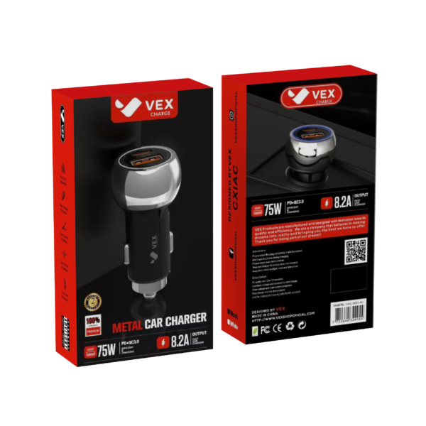 CARGADOR PARA AUTO VEX VXC0324C