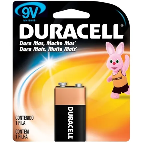 BATERIA DURACELL 9V 1 MN 1604B1