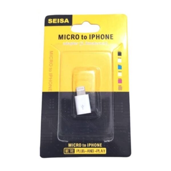 ADAPTADOR MICROUSB - IPHONE SEISA