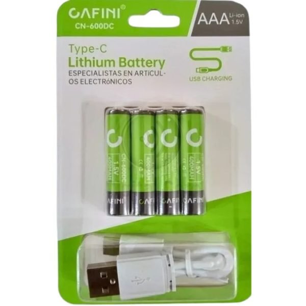 PILA RECARGABLE AAA CAFINI CN600DC