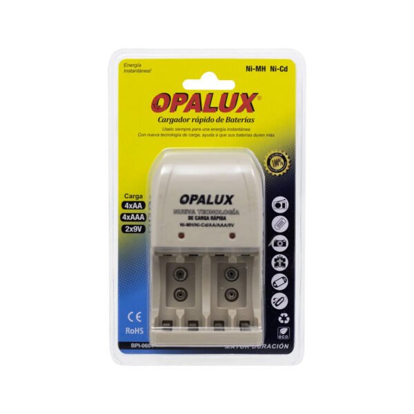 CARGADOR DE BATERIA OPALUX BPI 0604