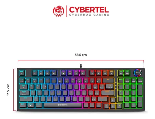 TECLADO CYBERTEL CYBERMAX GAMING STRIKER CBXK1005