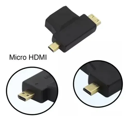 D_NQ_NP_838795-MLA111270525455_052026-O.webp Adaptador Hdmi Hembra A Mini Hdmi Y Micro Hdmi Macho