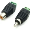 Conector Rca Con Terminal De Tornillo Macho Hembra