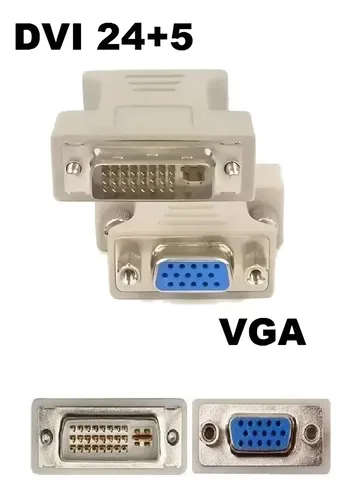 DVI 24+5 a VGA Adaptador Conector - Blanco
