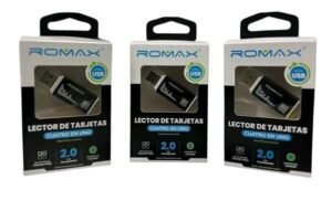OQ95PHLfLvtQHir39hg.jpg LECTOR DE TARJETAS ROMAX CUATRO EN UNO TPL0018