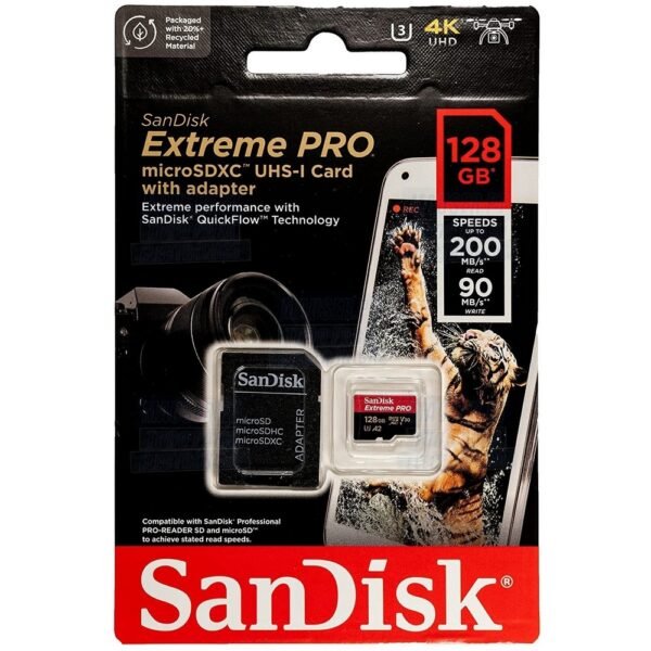 SANDISK EXTREME MICROSDXC CARD 128GB