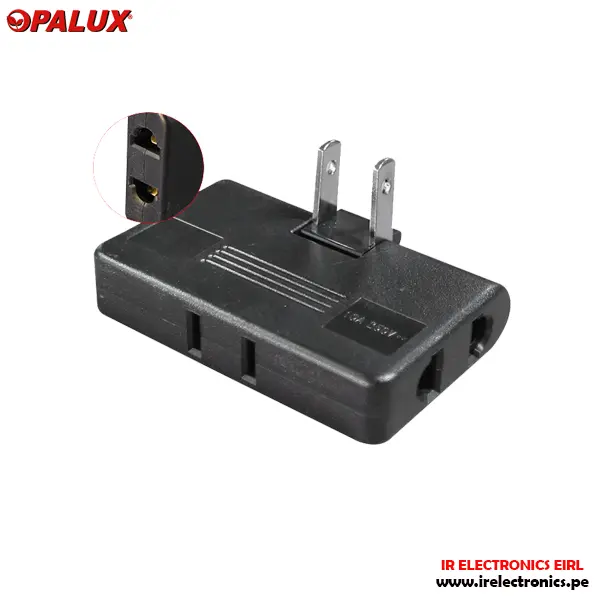ADAPTADOR ENCHUFE TRIPLE GIRATORIO OPALUX XD-608FW