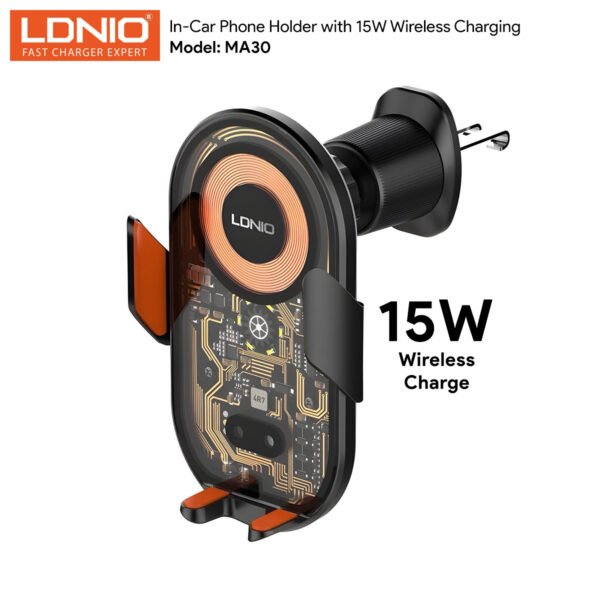 SOPORTE PARA CELULAR CARGA INALAMBRICA LDNIO MA30
