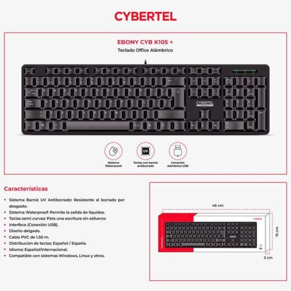 teclado-espanol-cybertel-ebony-cyb-k105-ergonomico.jpg TECLADO CYBERTEL EBONY+