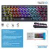 TECLADO ENKORE KINGDOM MECHANICAL RWB GAMING KEYBOARD
