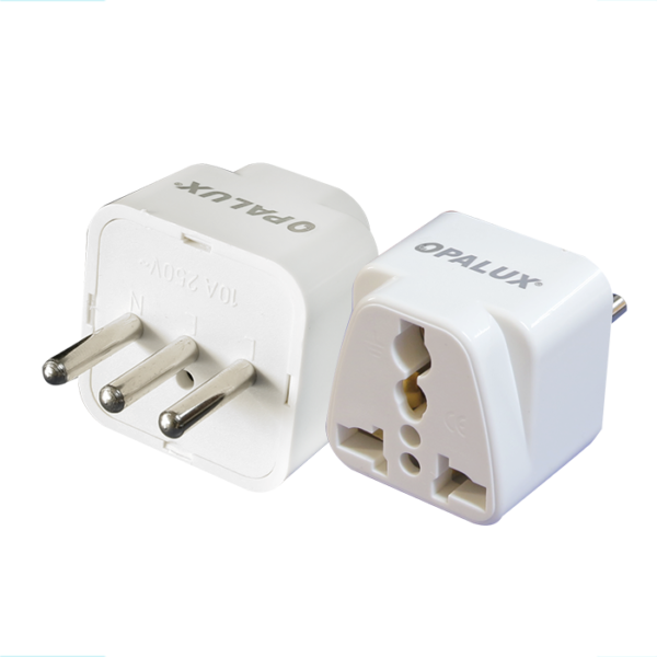 Adaptador de corriente Opalux OP-603-L toma multiple, enchufe 3 en línea 10A, 250V AC
