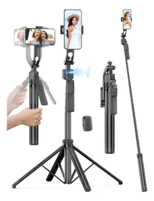 Trípode con IA para Celular Seguimiento Facial Automático 360° Gestos BAIHUO CITY MY 7264